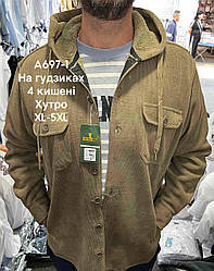 Куртка-сорочка Hetai хутро з капюшоном на гудзиках