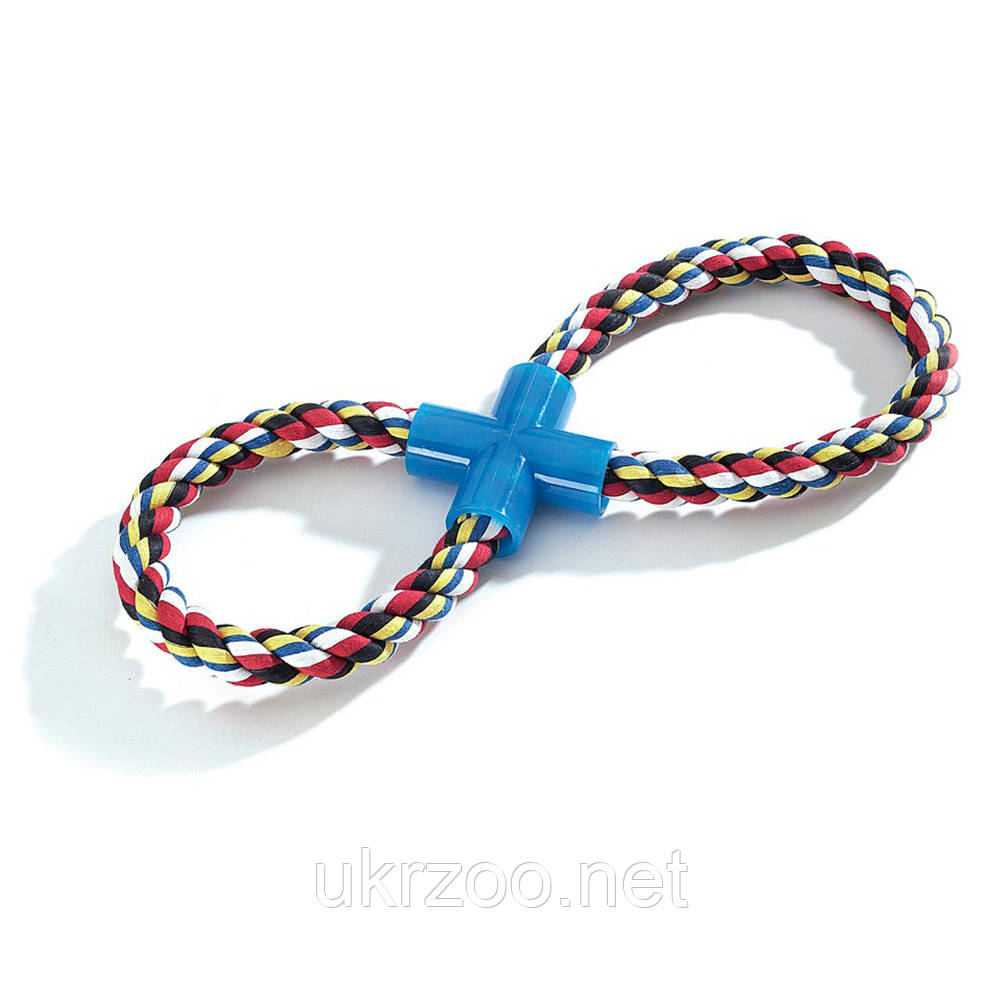 Іграшка для собак канат грейфер Косичка безмежність, 46 см, 200 гр. 8 шт.упак (ціна за 1шт), фото 1