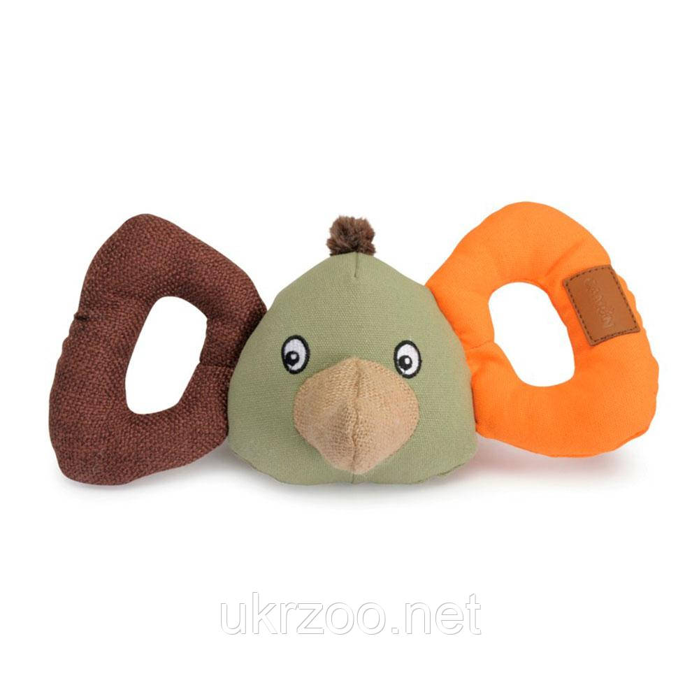 Іграшка для собак слоник полотняний з пищалкою, 30 см, 3 шт.упак (ціна за 1шт), фото 1