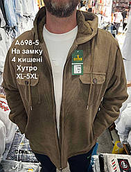 Куртка-сорочка Hetai хутро з капюшоном на замку