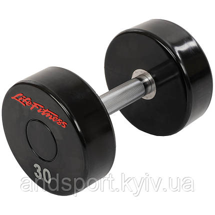 Гантель цілісна професійна LIFE FITNESS SC-80081-30 1шт 30кг Код SC-80081-30, фото 1
