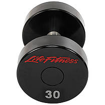 Гантель цілісна професійна LIFE FITNESS SC-80081-30 1шт 30кг Код SC-80081-30, фото 2