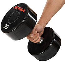 Гантель цілісна професійна LIFE FITNESS SC-80081-30 1шт 30кг Код SC-80081-30, фото 4