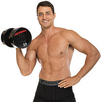 Гантель цілісна професійна LIFE FITNESS SC-80081-30 1шт 30кг Код SC-80081-30, фото 5