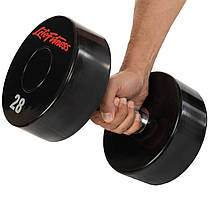 Гантель цілісна професійна LIFE FITNESS SC-80081-28 1шт 28кг Код SC-80081-28, фото 4