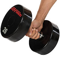 Гантель цілісна професійна LIFE FITNESS SC-80081-26 1шт 26кг Код SC-80081-26, фото 3