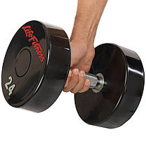 Гантель цілісна професійна LIFE FITNESS SC-80081-24 1шт 24кг Код SC-80081-24, фото 4