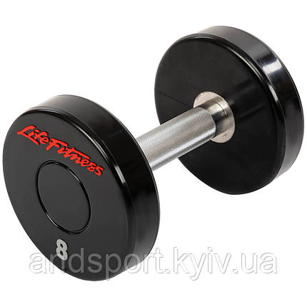 Гантель цілісна професійна LIFE FITNESS SC-80081-8 1шт 8кг Код SC-80081-8, фото 1