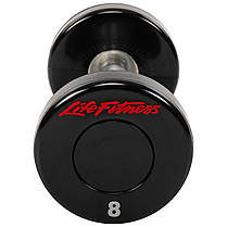 Гантель цілісна професійна LIFE FITNESS SC-80081-8 1шт 8кг Код SC-80081-8, фото 2