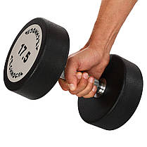 Гантель цілісна професійна TECHNOGYM TG-1834-17,5 1шт 17,5кг Код TG-1834-17_5, фото 4