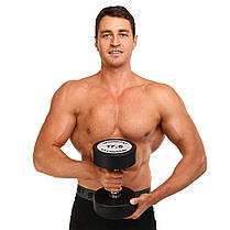 Гантель цілісна професійна TECHNOGYM TG-1834-17,5 1шт 17,5кг Код TG-1834-17_5, фото 5