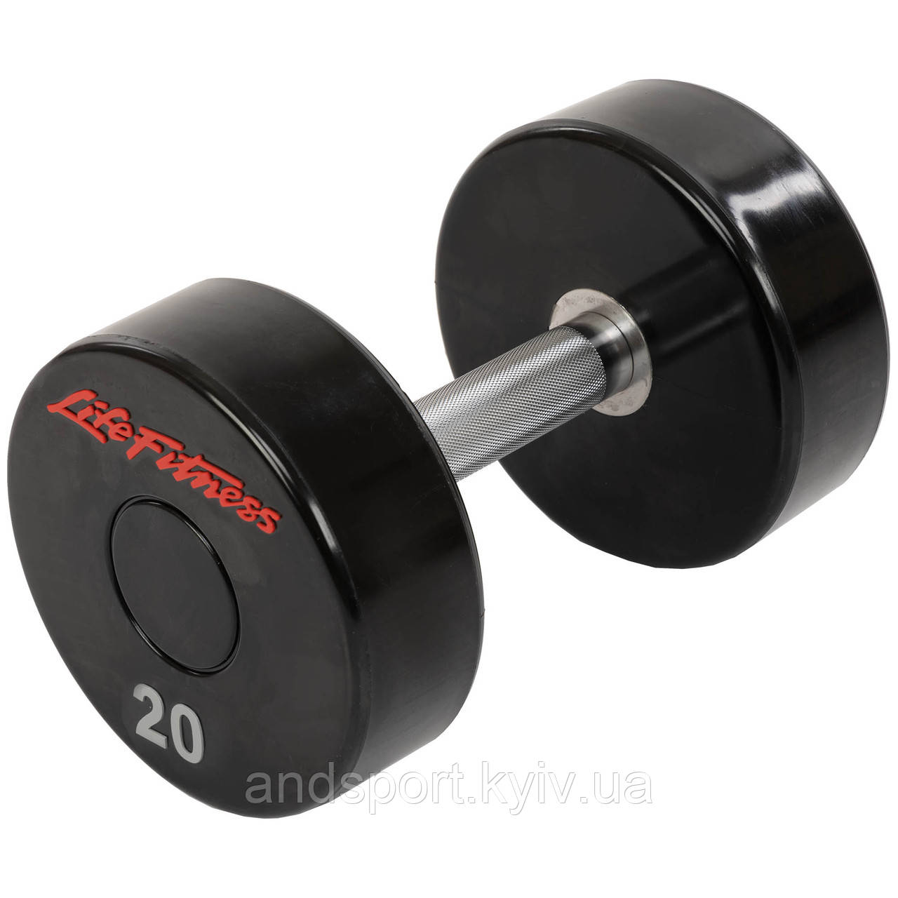 Гантель цілісна професійна LIFE FITNESS SC-80081-20 1шт 20кг Код SC-80081-20