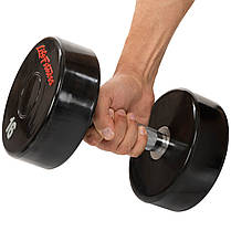Гантель цілісна професійна LIFE FITNESS SC-80081-16 1шт 16кг Код SC-80081-16, фото 4