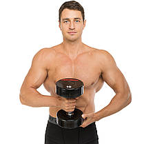 Гантель цілісна професійна LIFE FITNESS SC-80081-16 1шт 16кг Код SC-80081-16, фото 5