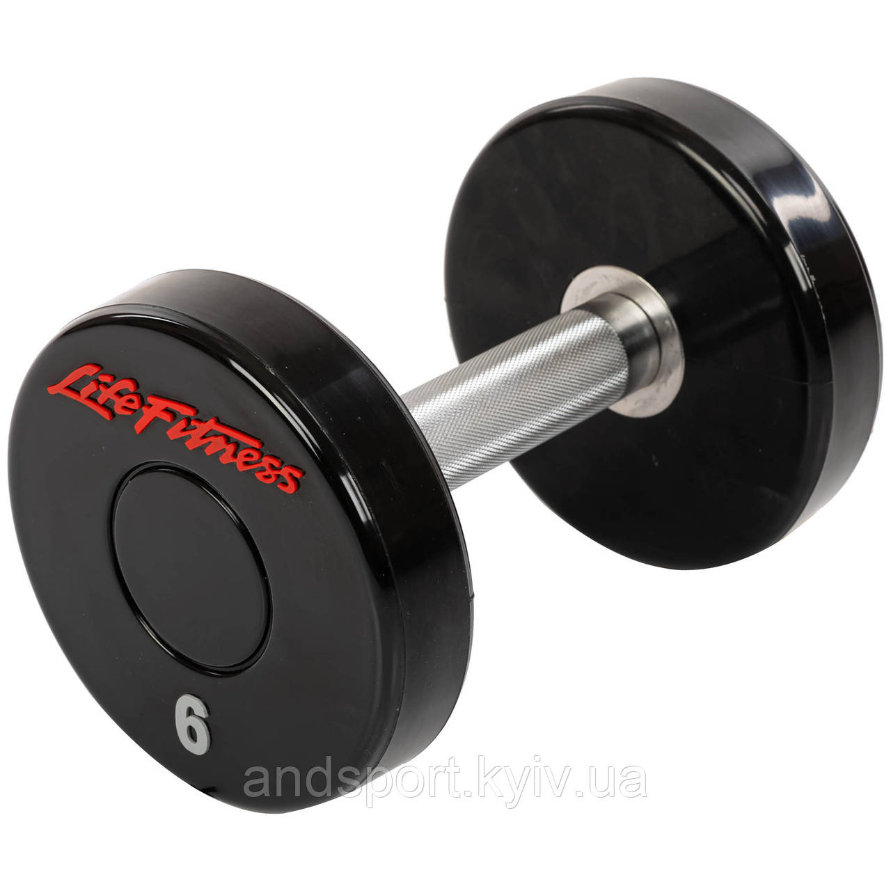 Гантель цілісна професійна LIFE FITNESS SC-80081-6 1шт 6кг Код SC-80081-6