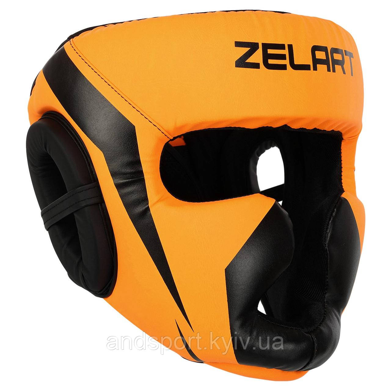 Шолом боксерський з повним захистом Zelart BO-7041 S-L кольори в асортименті Код BO-7041