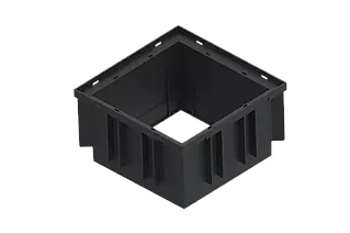 Надставка пластикова на дощоприймач Easy 250х250 чорна