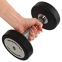 Гантель цілісна професійна TECHNOGYM TG-1834-5 1шт 5кг Код TG-1834-5, фото 4