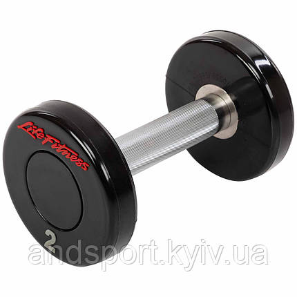 Гантель цілісна професійна LIFE FITNESS SC-80081-2 1шт 2кг Код SC-80081-2, фото 1
