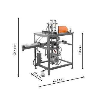 Торцювальний верстат 305 V для різання під кутом 90° і 45° відрізний верстат із пневмопритискачем, фото 3