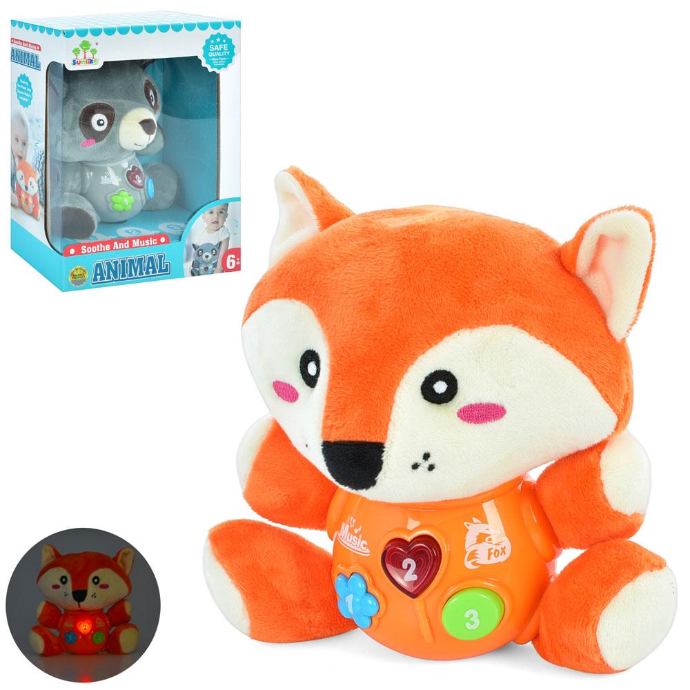 Гра м'яка тваринка, 2 види, музика, світло SL88010-88011, фото 1