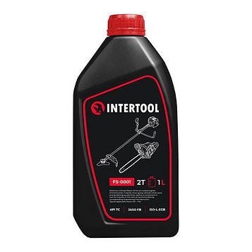 Олива для двотактних двигунів мінеральна 1л, API TC/JASO FB INTERTOOL FS-0001