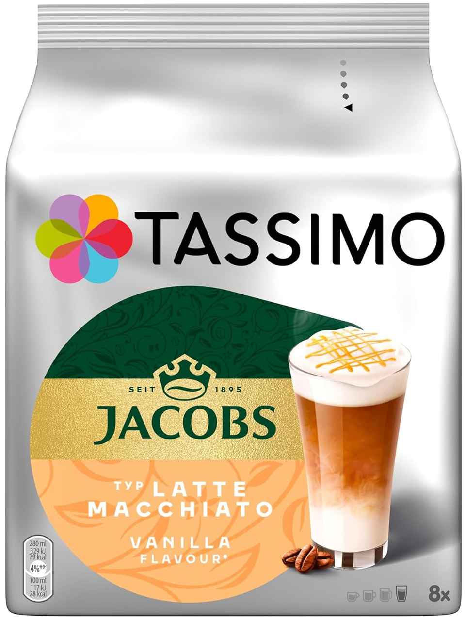 Кава в капсулах Тассімо - Tassimo Latte Macchiato Vanilla (8 порцій), фото 1