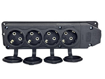 Колодка для подовжувача на 4 гнізда каучукова FAR Туреччина