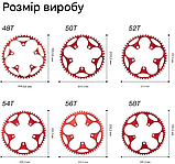 Зірка YBEKI 110BCD Narrow-Wide 38T для шосейних велосипедів, CNC 7075-T6, 10/11 швидкостей, фото 6