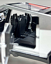 Інерційна колекційна машинка Tesla Cybertruck 1:32 з ефектами світла та звуку, Сіра, фото 5