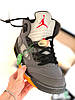 Чоловічі кросівки Nike Air Jordan 5 Off-White Sail grey взуття Найк Джордан Ретро сірі осінь євро зима, фото 4