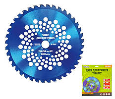 Диск для тріммера MASTERTOOL "SHARK" 255х25.4х40Т з побідитовою напайкою
