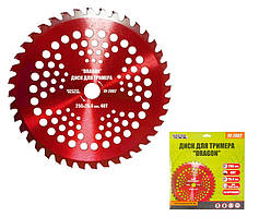 Диск для тріммера MASTERTOOL "DRAGON" 255х25.4х40Т з побідитовою напайкою загартований