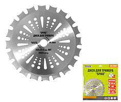 Диск для тріммера MASTERTOOL "SPIKE" 255х25.4х40Т з побідитовою напайкою