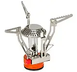 Портативний газовий пальник під нарізний балон у кейсі, складаний пальник, фото 8