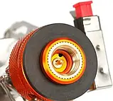 Портативний газовий пальник під нарізний балон у кейсі, складаний пальник, фото 9