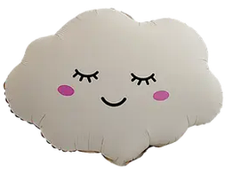 Фольгована кулька Flexmetal Хмаринка матова кремова, (70  х 57 см)