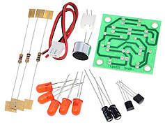 DIY набір для паяння світлодіодної музичної лампи з голосовим керуванням, LED Melody Lamp плата FR-4 A