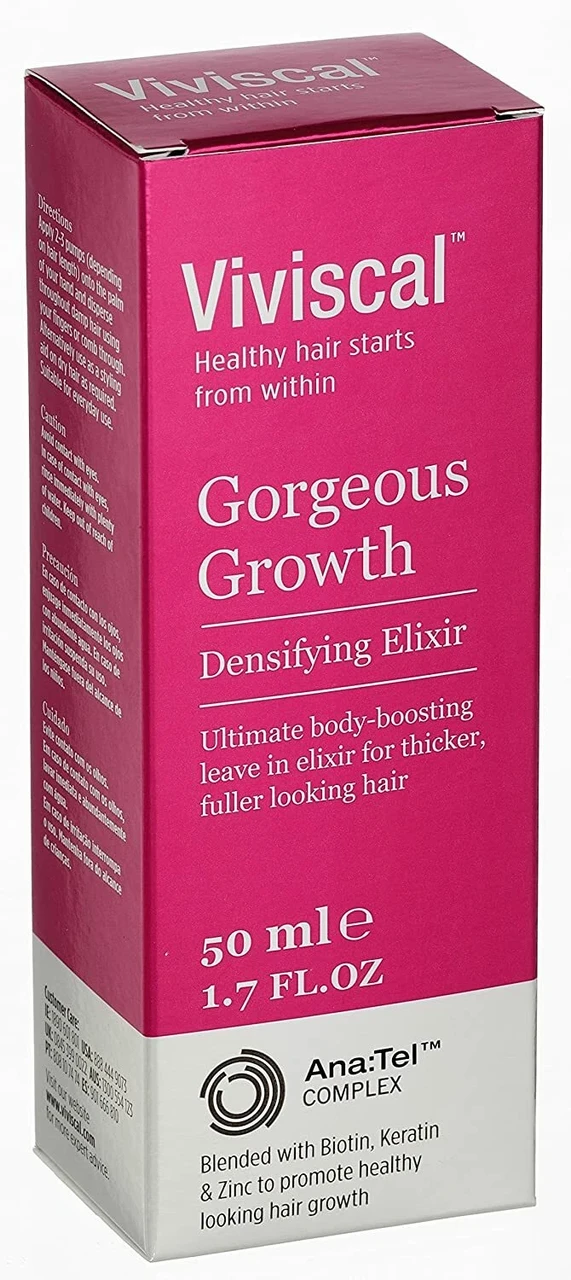 Viviscal Gorgeous Growth Densifying Elixir, для росту волосся, ущільнювальний, незмивний, 50 мл, фото 1