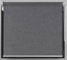 Тканинний ролет Блекаут Luna Сільвер (сірий) Blackout