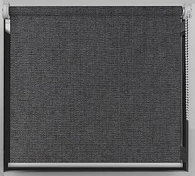 Тканинний ролет Блекаут Luna Ферум (темно сірий) Blackout