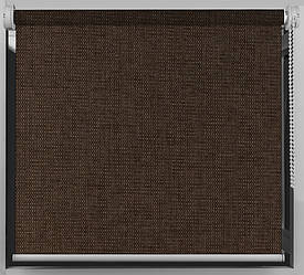 Тканинний ролет Блекаут Luna Горыховий (коричневий) Blackout