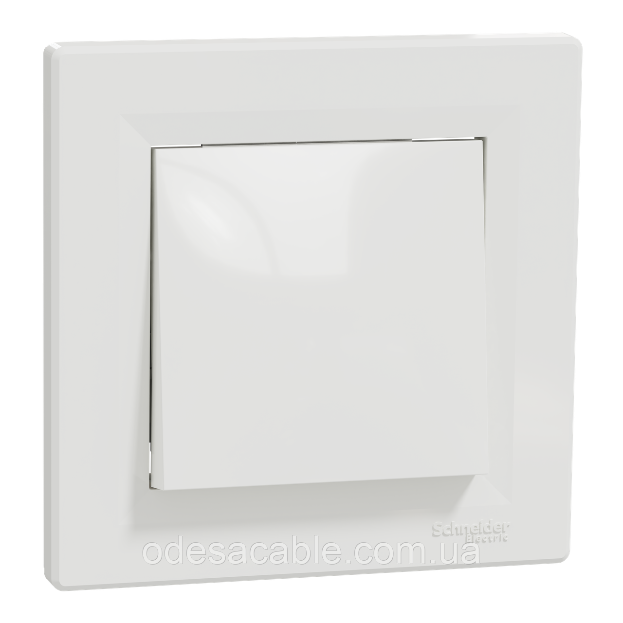 ВИМИКАЧ ОДНОКЛАВІШНИЙ САМОЗАЖИМНИЙ БІЛИЙ ASFORA