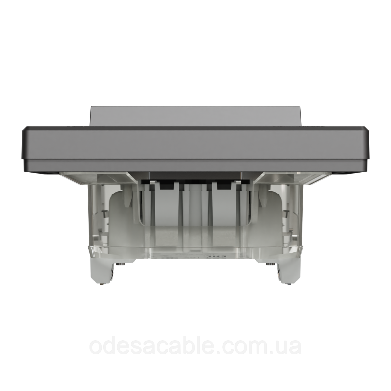 ВИМІКАЧ ОДНОКЛАВИШНІЙ СМАЖЕНЬ АНТРАЦИТ IP44 ASFORA