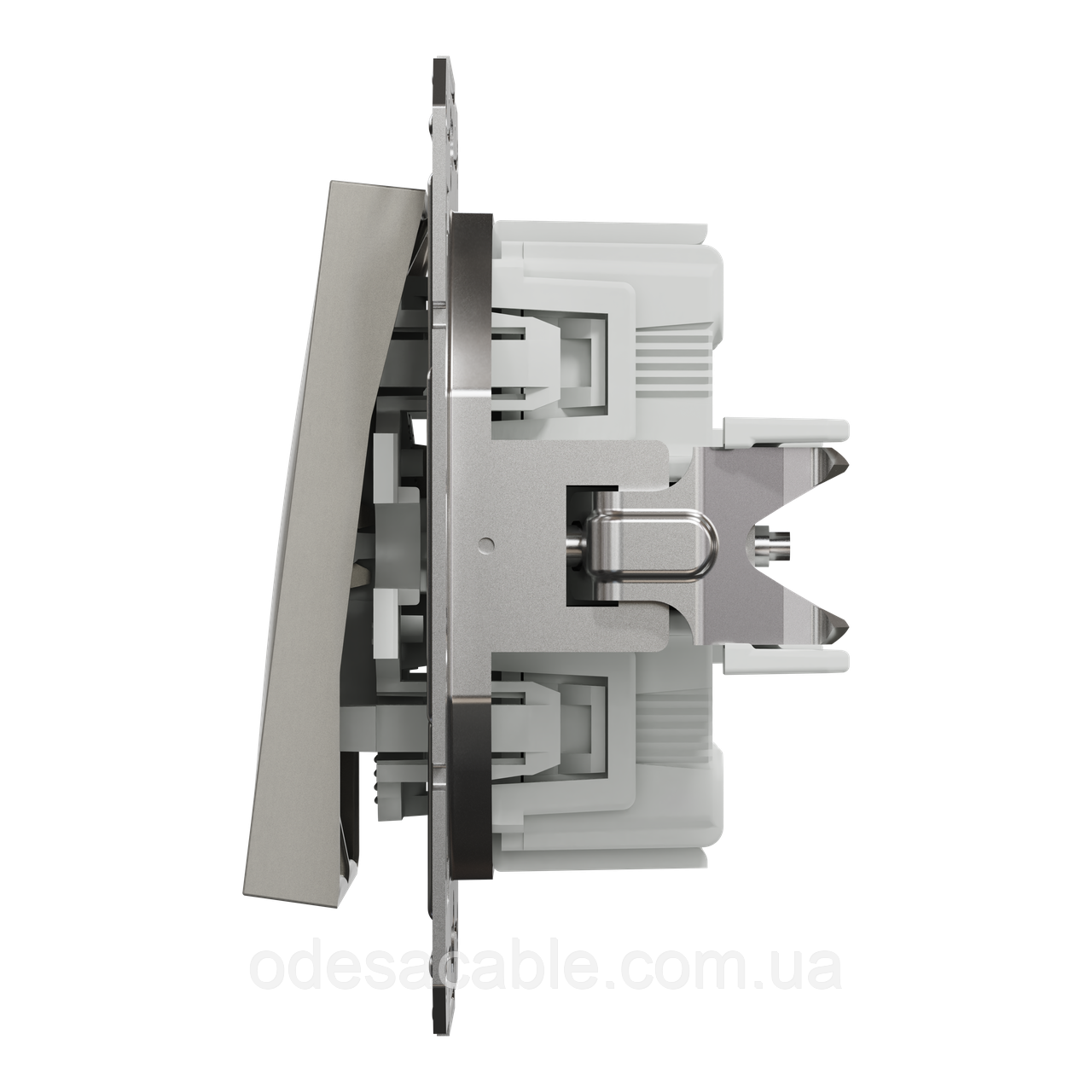 ВИМИКАЧ ДВОКЛАВІШНИЙ САМОЗАЖИМНИЙ ASFORA БРОНЗА