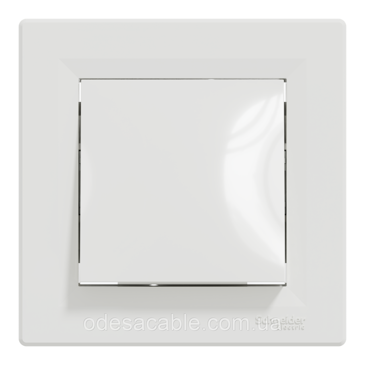 ПЕРЕМИКАЧ ОДНОКЛАВІШНИЙ САМОЗАЖИМНИЙ БІЛИЙ ASFORA