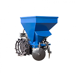 Картоплесаджалка для мотоблока з бункером для добрив