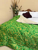 Ковдра зимова вовняна з відкритим хутром 145х210