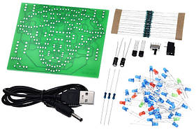 Електронний DIY радіоконструктор Swing Bells дзвоники, що гойдаються, з 95 LED, 5В/9В, набір для складання