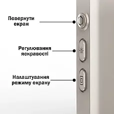 Магнітний екран/монітор для смартфонів із динаміками на задню панель телефона для селфі та блогу Fotorgear X40, фото 2